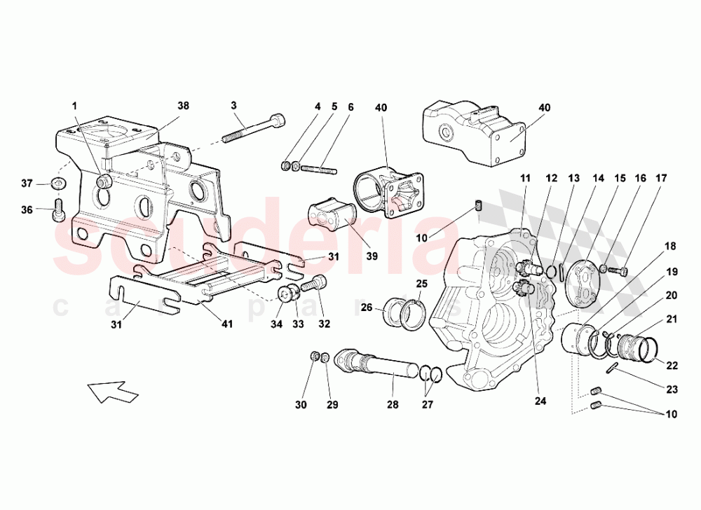 Gearbox Oil Pump of Lamborghini Lamborghini Murcielago LP640