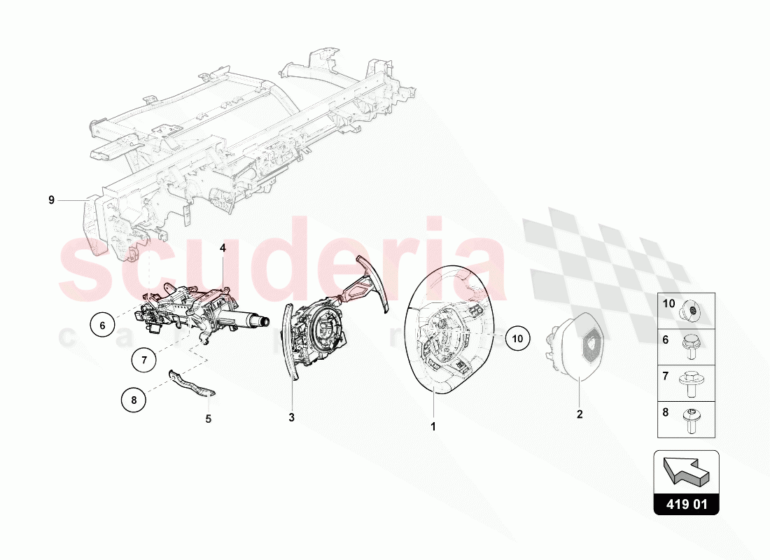 STEERING SYSTEM of Lamborghini Lamborghini Huracan Evo Coupe