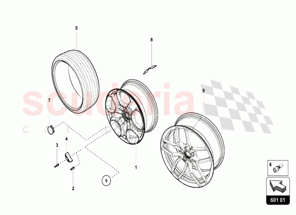 WHEELS of Lamborghini Lamborghini Huracan LP610 Coupe