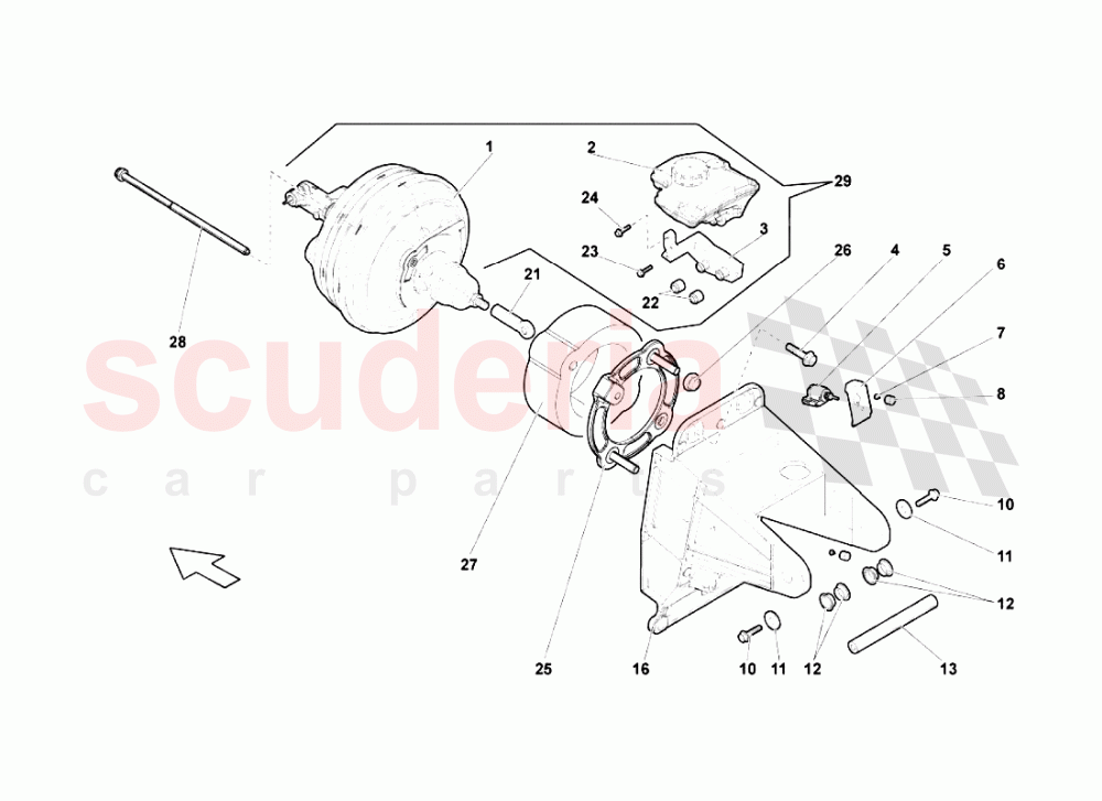 Power Brake (E-Gear) of Lamborghini Lamborghini Gallardo (2003-2005)