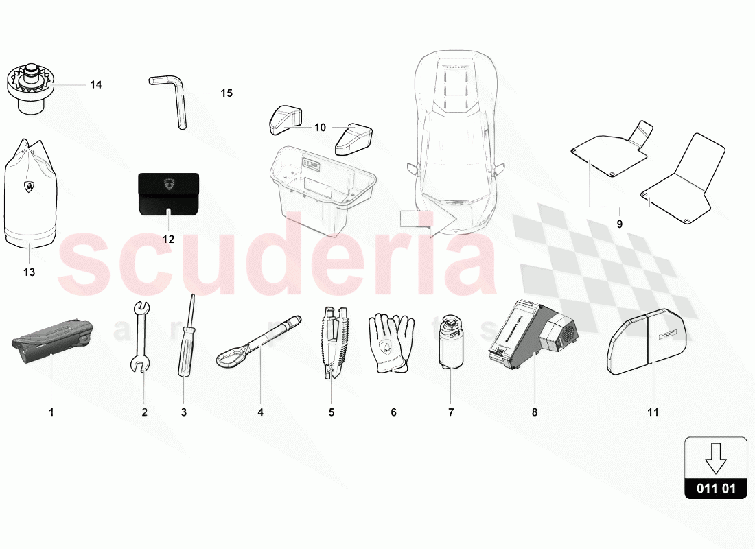 VEHICLE TOOLS of Lamborghini Lamborghini Huracan Evo Coupe