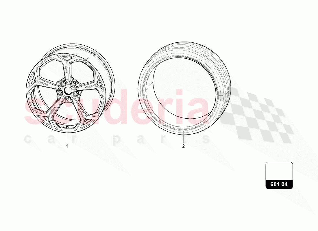 WHEELS/TYRES of Lamborghini Lamborghini Urus