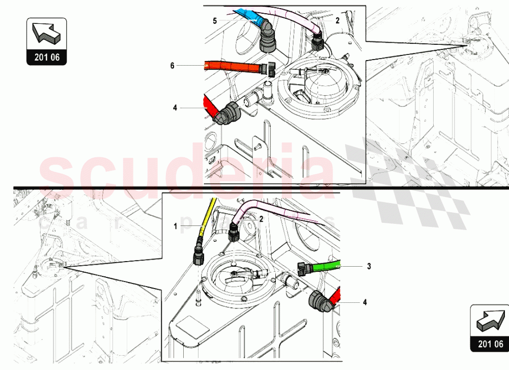 FUEL SYSTEM 2 of Lamborghini Lamborghini Aventador LP720 Roadster