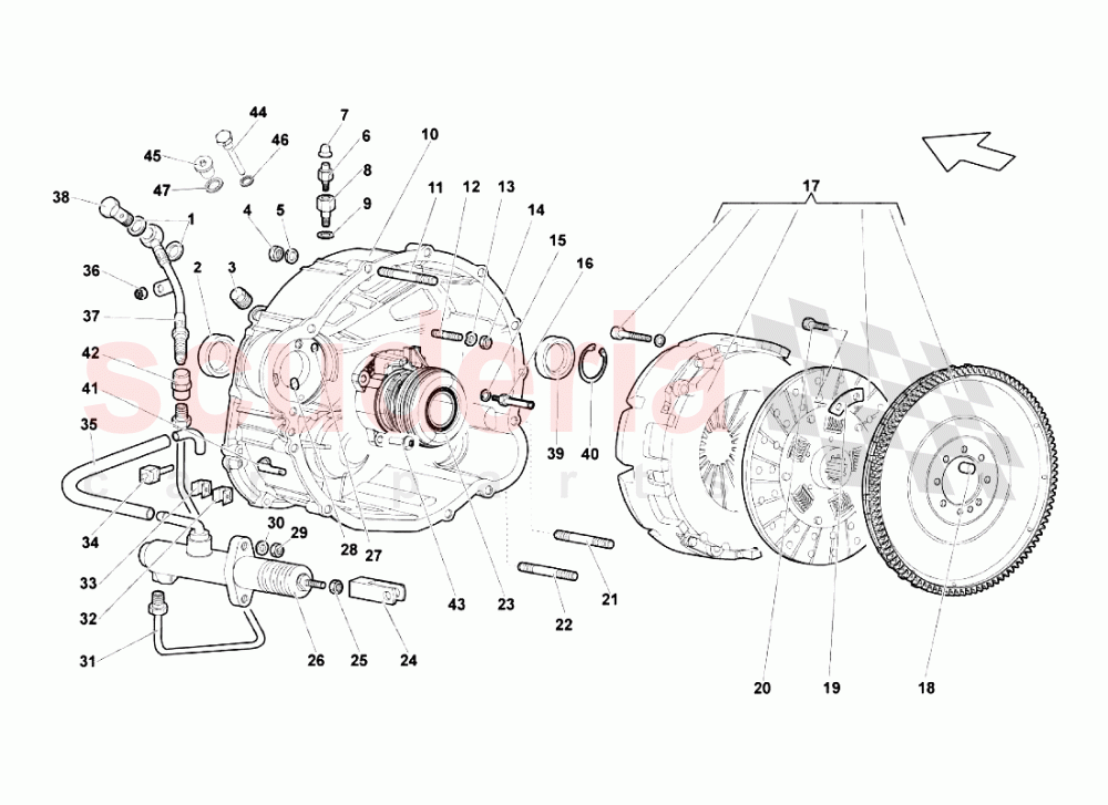 Clutch (manual) of Lamborghini Lamborghini Murcielago LP670