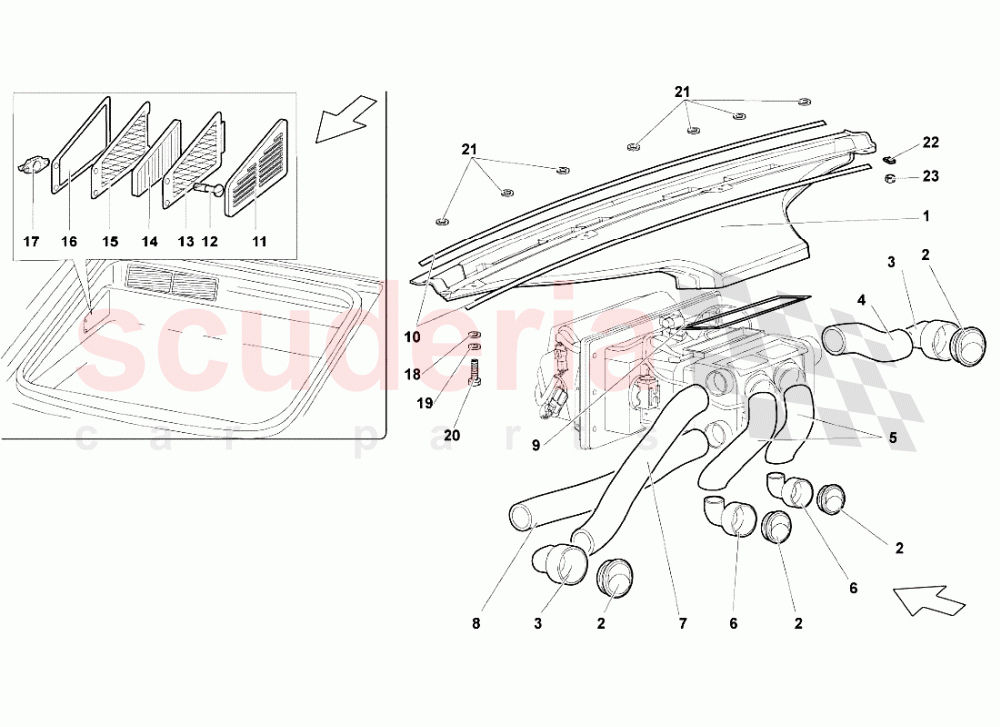 AIR CONDITIONING SYSTEM of Lamborghini Lamborghini Murcielago