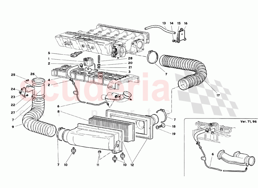 Air Filters of Lamborghini Lamborghini Diablo SV (1999)