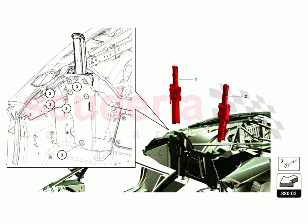 ROLL-OVER of Lamborghini Lamborghini Aventador LP700 Roadster