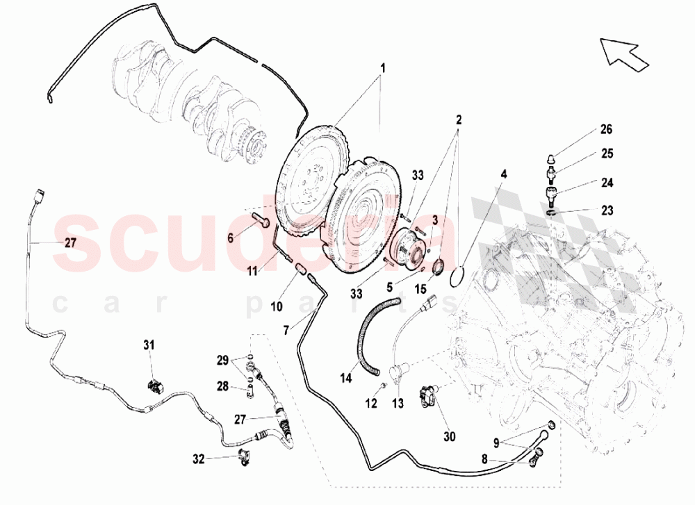 Clutch - Coupling Manual Gearbox of Lamborghini Lamborghini Gallardo LP550 Coupe