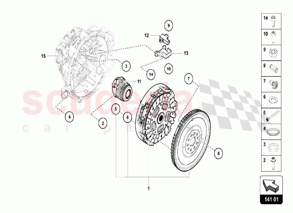 CLUTCH of Lamborghini Lamborghini Aventador LP750 SV Coupe