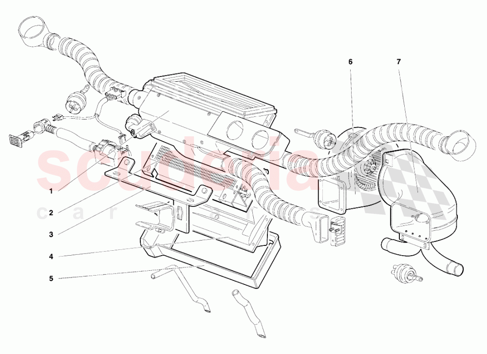 Climate Control (Valid for R.H.D. Version - April 1994) 2 of Lamborghini Lamborghini Diablo VT (1993-1998)