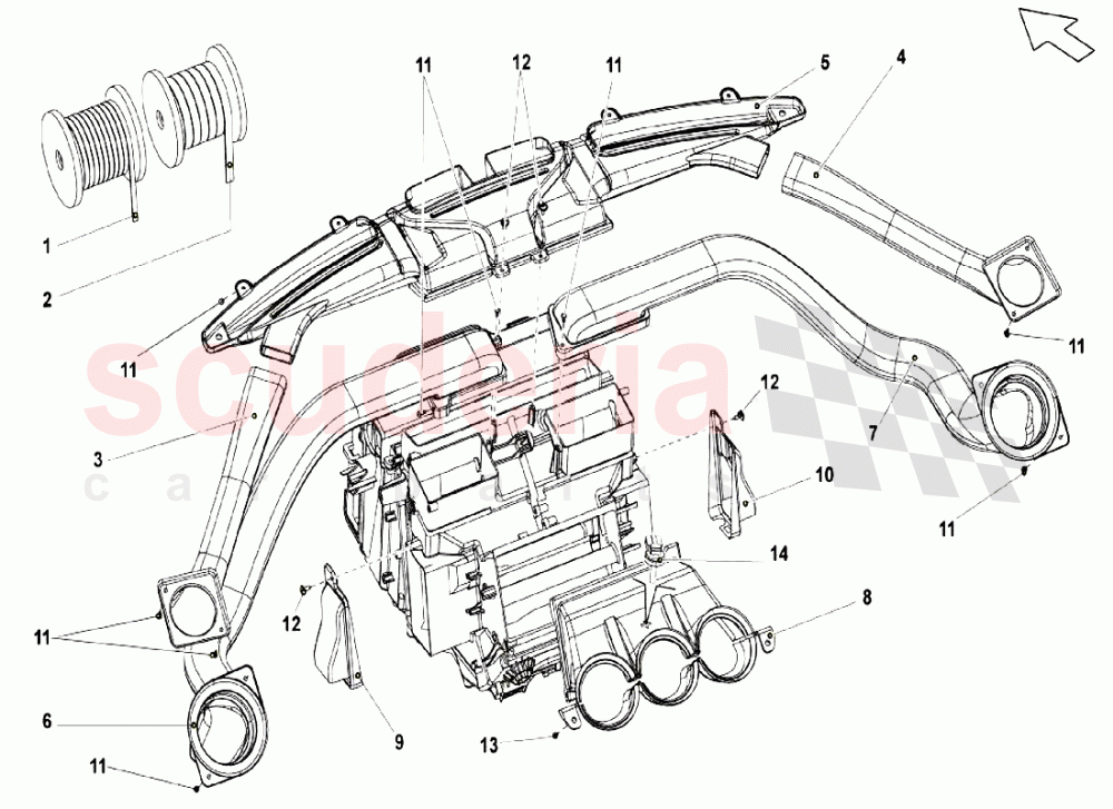 Heating And Ventilation System of Lamborghini Lamborghini Gallardo LP550 Coupe