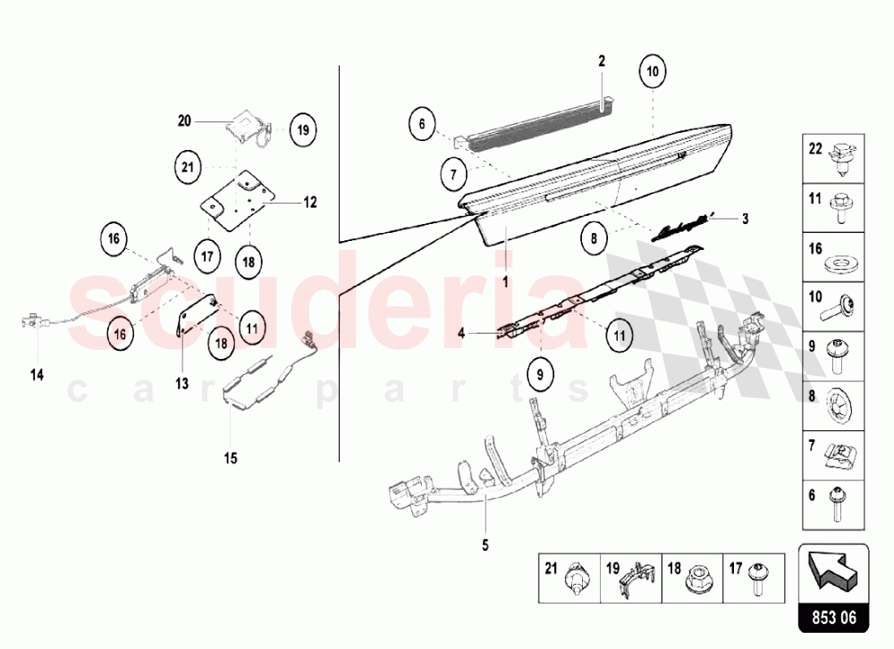 REAR PANEL UPPER of Lamborghini Lamborghini Huracan LP610 Spyder