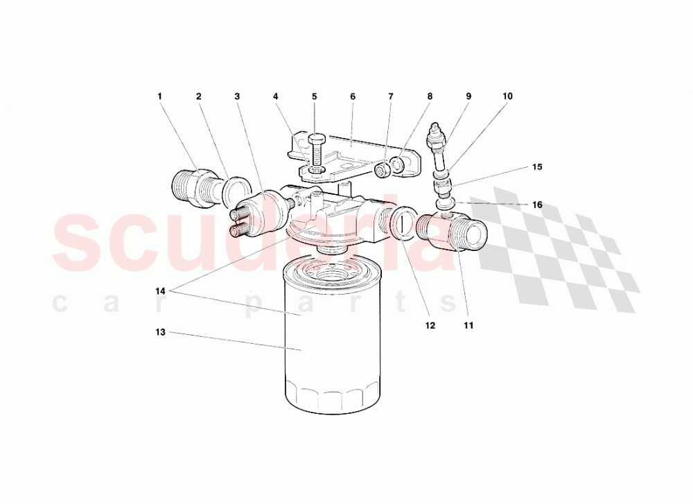 Engine Oil Filter of Lamborghini Lamborghini Diablo SV (1998)