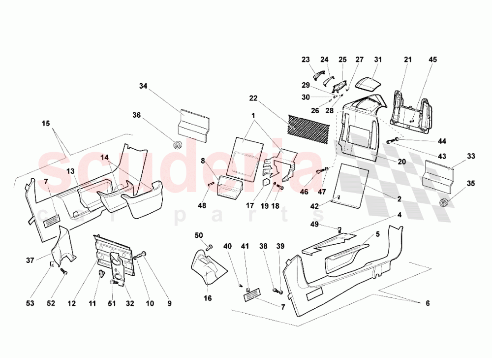 Passenger Compartment Trims 2 of Lamborghini Lamborghini Murcielago Roadster