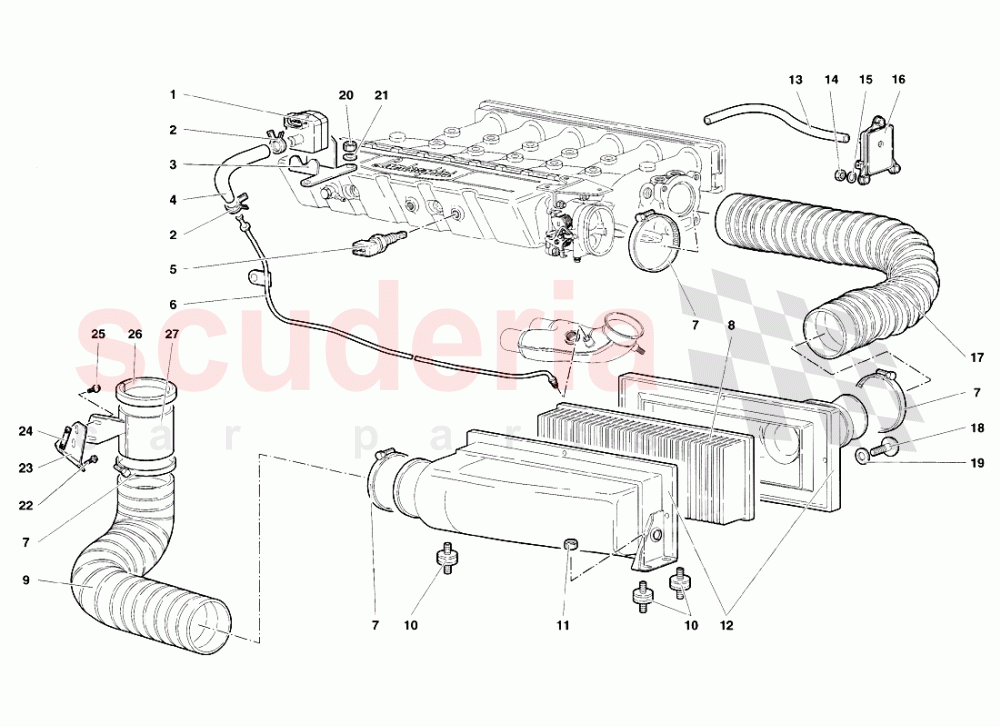 Air Filters of Lamborghini Lamborghini Diablo SV (1998)