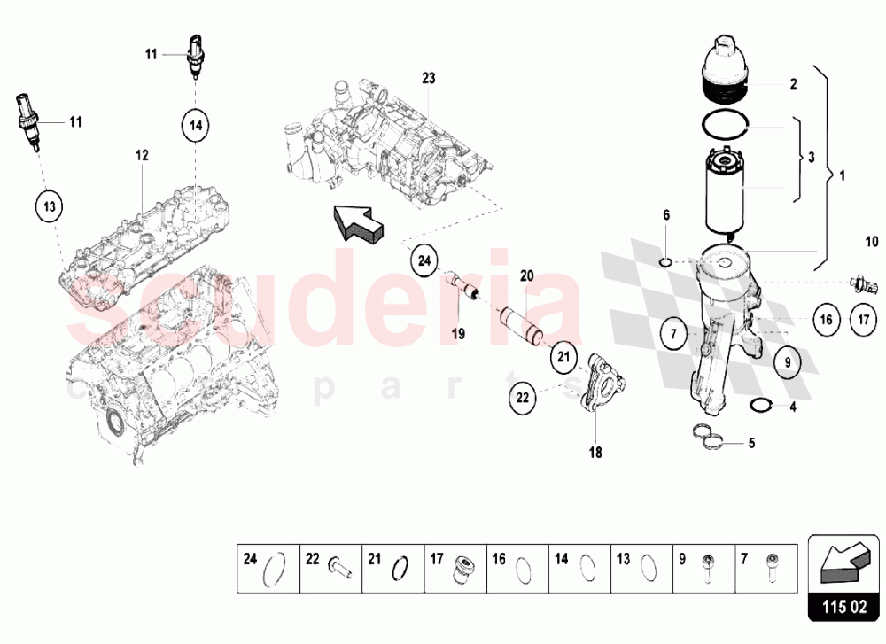 Oil System 2 of Lamborghini Lamborghini Huracan LP640 Performante Coupe