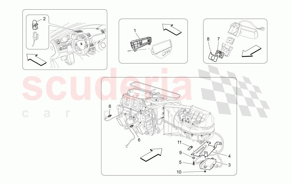 A/C UNIT: ELECTRONIC CONTROL of Maserati Maserati GranCabrio (2013+)