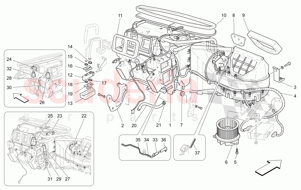 A/C UNIT: DASHBOARD DEVICES of Maserati Maserati GranTurismo (2017+) Special Edition CC