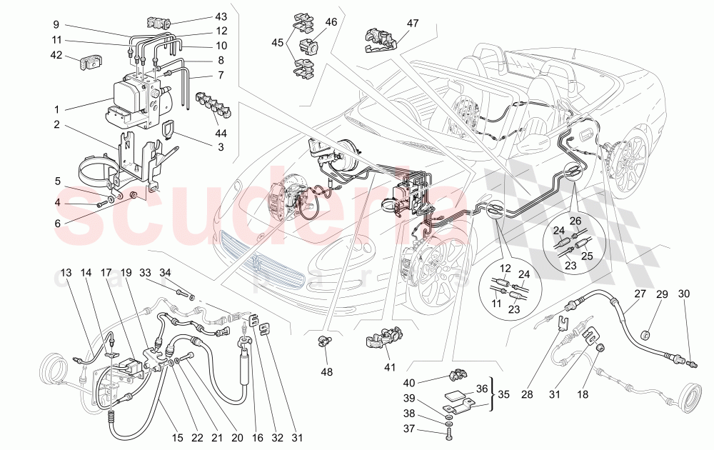 BRAKING SYSTEM of Maserati Maserati 4200 Spyder (2005-2007) CC