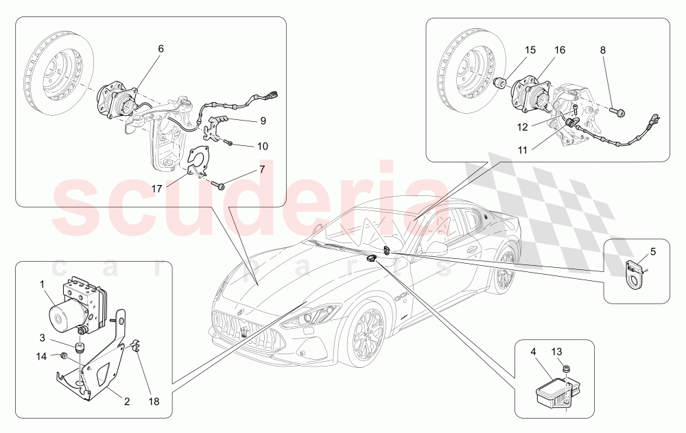 BRAKING CONTROL SYSTEMS of Maserati Maserati GranTurismo (2017+) Sport Auto