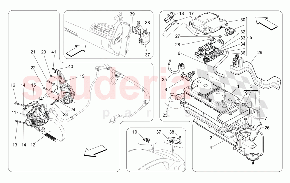 ENERGY GENERATION AND ACCUMULATION of Maserati Maserati Ghibli (2014-2016) S