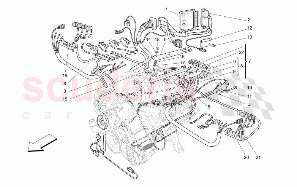 INJECTION - IGNITION DEVICE of Maserati Maserati 4200 Coupe (2005-2007) GT