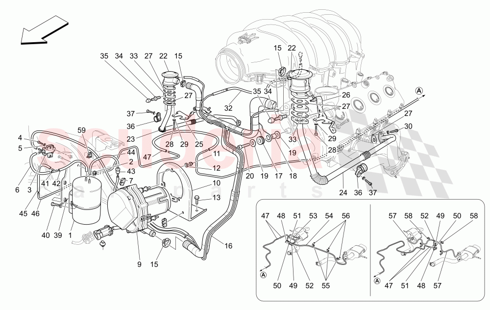 ADDITIONAL AIR SYSTEM of Maserati Maserati GranTurismo (2017+) Special Edition Auto