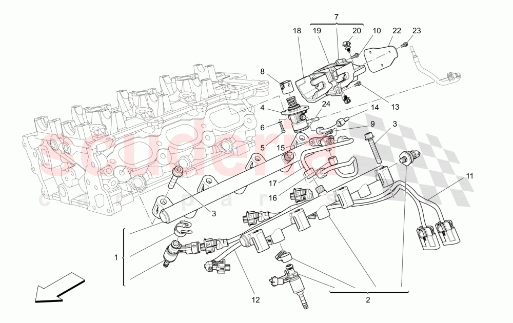 FUEL PUMPS AND CONNECTION LINES of Maserati Maserati Levante (2017+) S