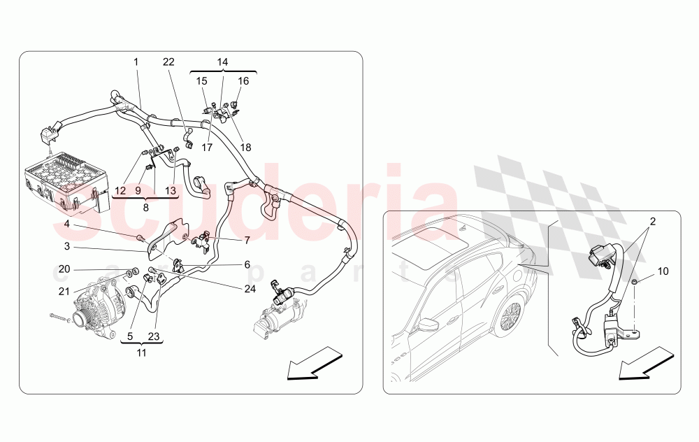 MAIN WIRING of Maserati Maserati Levante (2017+) S