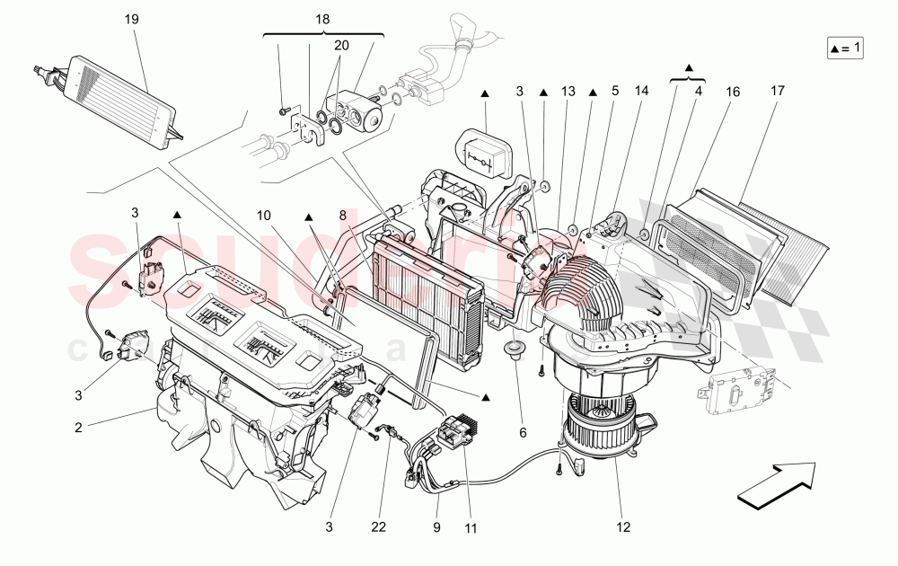 A/C UNIT: DASHBOARD DEVICES of Maserati Maserati Ghibli (2014-2016) Diesel