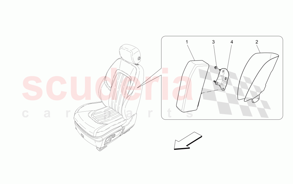 FRONT SIDE BAG SYSTEM of Maserati Maserati Ghibli (2014-2016) S Q4