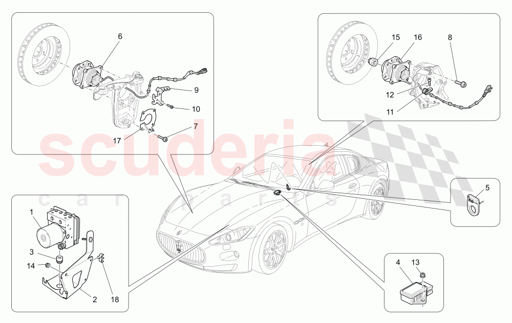 BRAKING CONTROL SYSTEMS of Maserati Maserati GranTurismo (2009-2012) S Auto