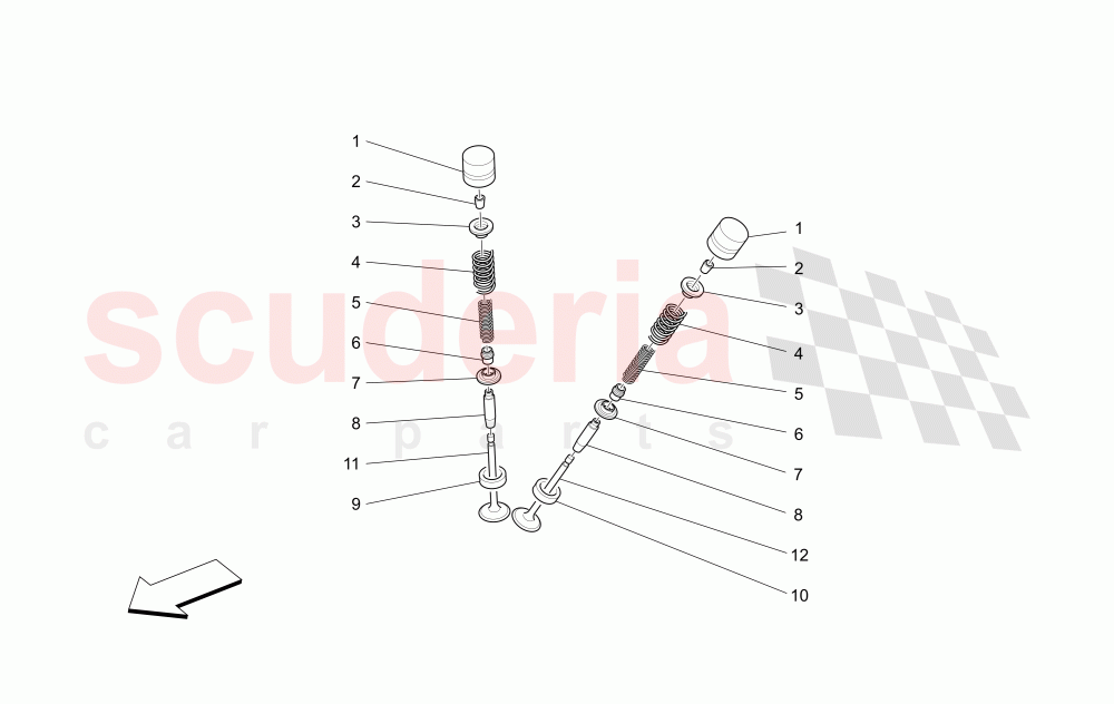 VALVES of Maserati Maserati GranCabrio (2013+)