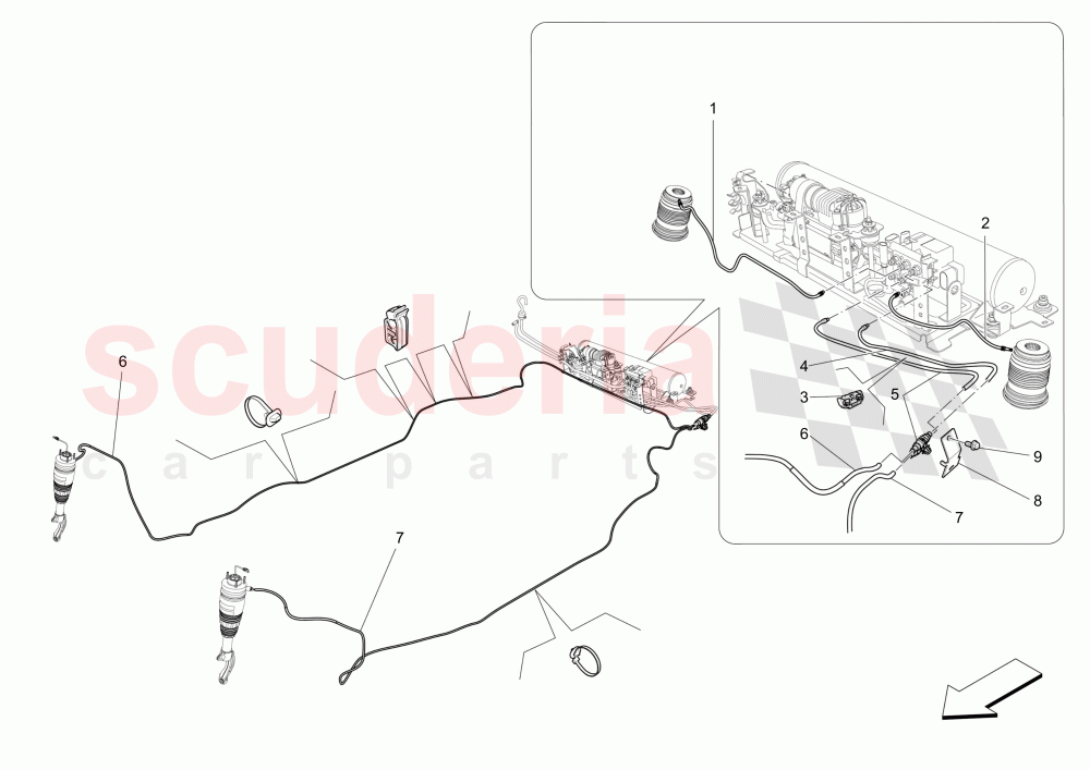 AIR SUSPENSION SYSTEM of Maserati Maserati Levante (2017+)