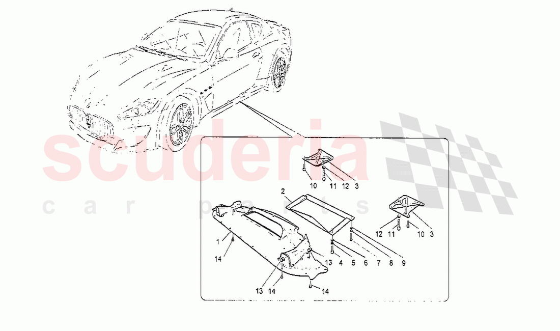 Underbody and Underfloor Guards of Maserati Maserati GranTurismo MC Stradale