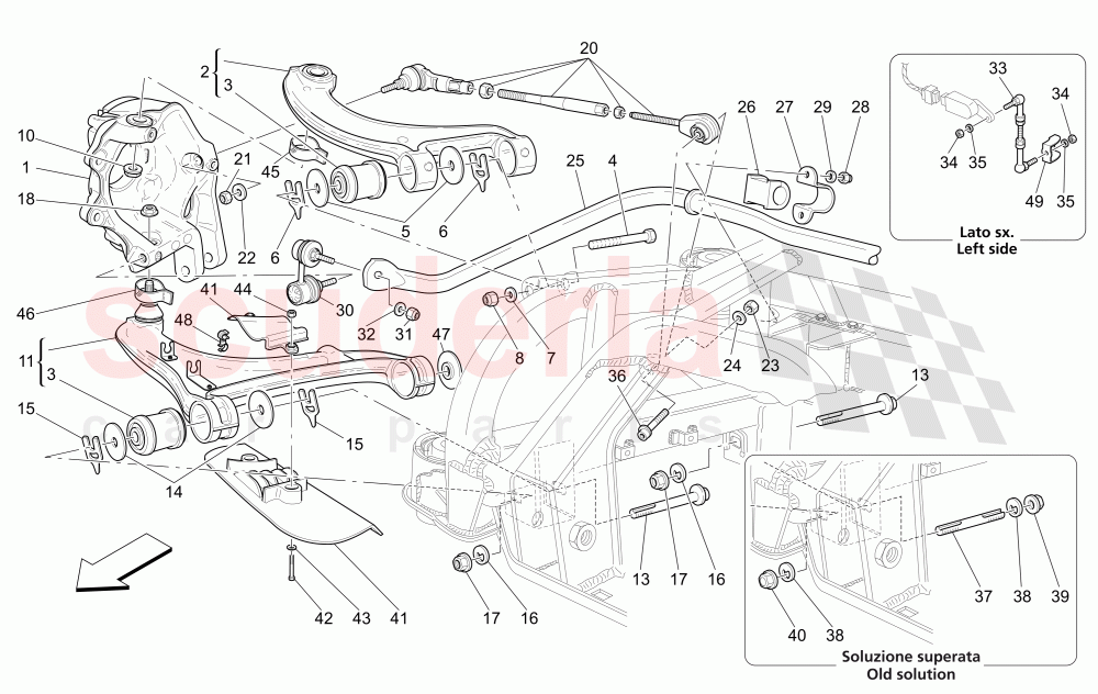 REAR SUSPENSION of Maserati Maserati Quattroporte (2008-2012) 4.2