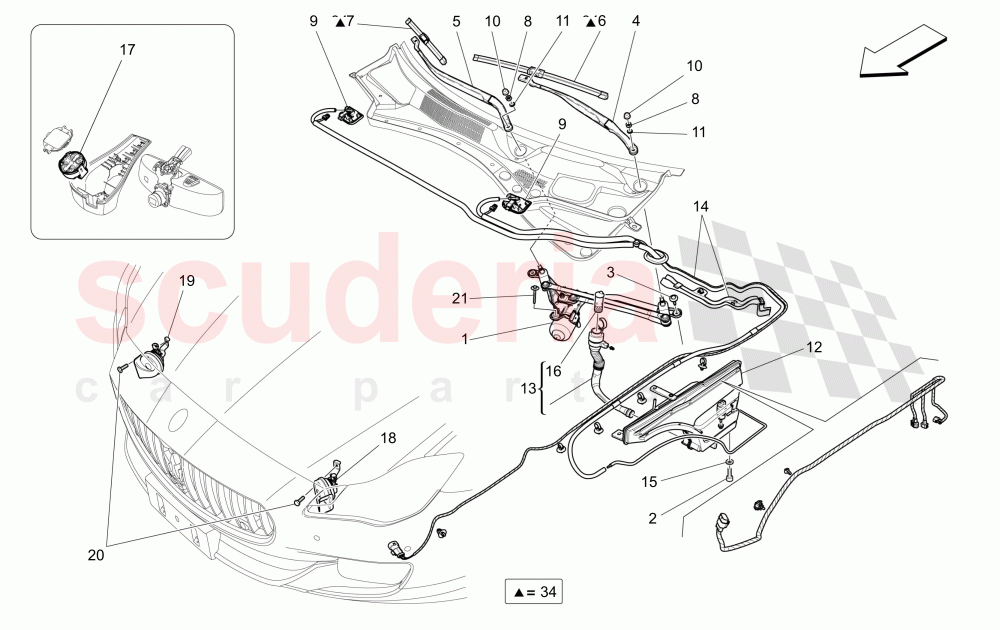 EXTERNAL VEHICLE DEVICES of Maserati Maserati Quattroporte (2013-2016) S Q4