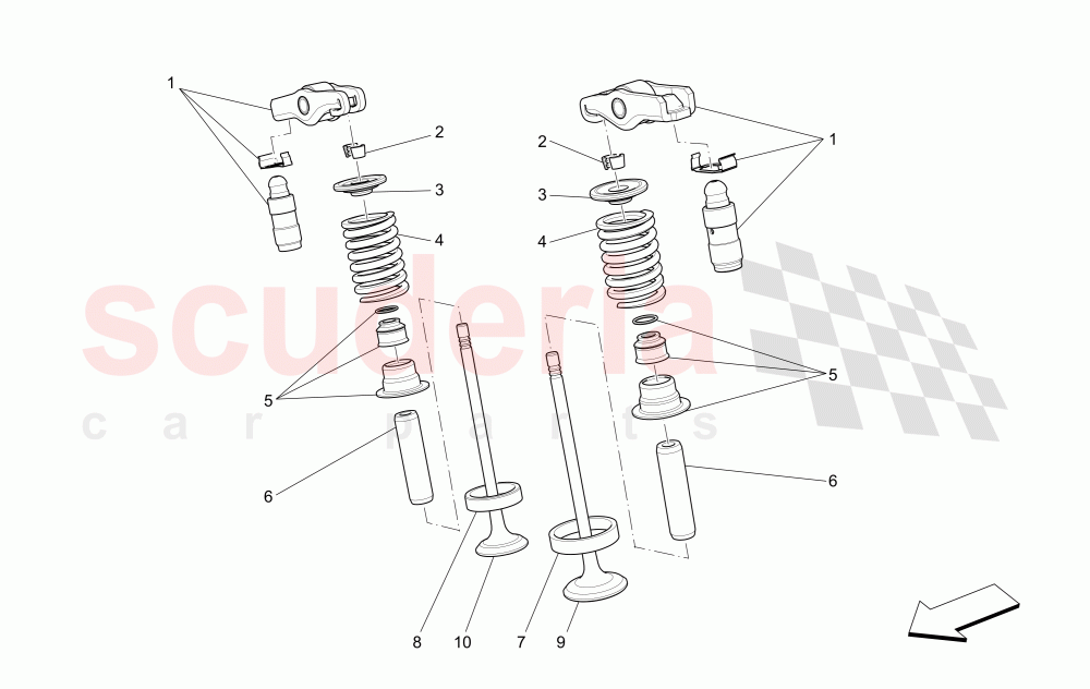 VALVES of Maserati Maserati Ghibli (2017+) Diesel