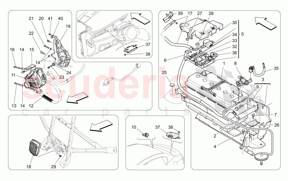 ENERGY GENERATION AND ACCUMULATION of Maserati Maserati Quattroporte (2013-2016) V6 330bhp