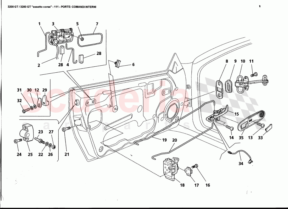 DOORS: INNER CONTROLS of Maserati Maserati 3200 GT / Assetto Corsa