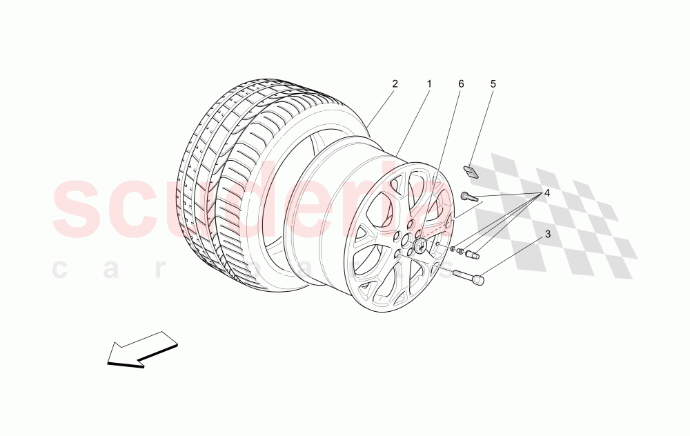 WHEELS AND TYRES (Available with: Special Edition) of Maserati Maserati GranTurismo (2017+) Special Edition Auto