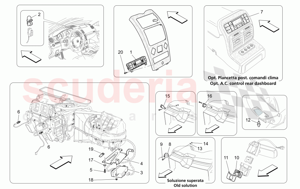 A/C UNIT: ELECTRONIC CONTROL of Maserati Maserati Quattroporte (2003-2007) Auto