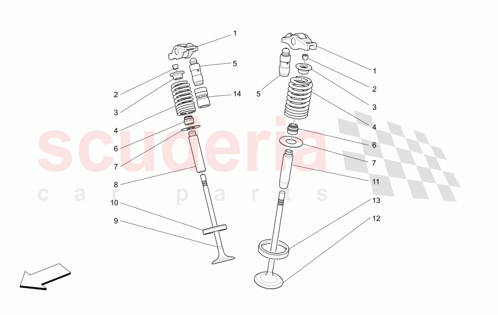 VALVES of Maserati Maserati Levante (2017+)