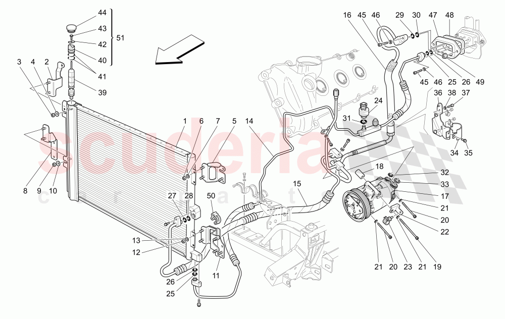 A/C UNIT: ENGINE COMPARTMENT DEVICES of Maserati Maserati GranTurismo (2017+) Special Edition CC