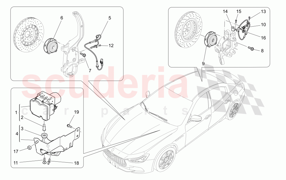 BRAKING CONTROL SYSTEMS of Maserati Maserati Ghibli (2014-2016)