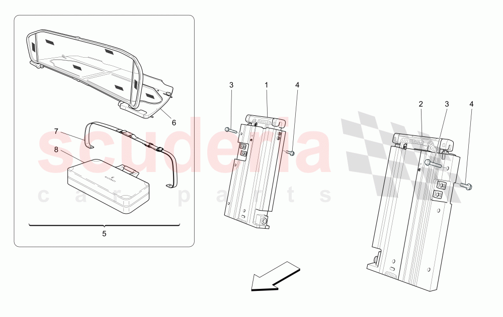 ELECTRICAL CAPOTE: ROLL BAR AND ACCESSORIES of Maserati Maserati GranCabrio (2011-2012) Sport