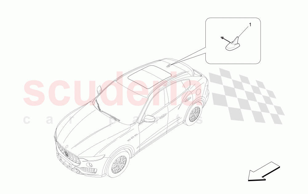 RECEPTION AND CONNECTION SYSTEM of Maserati Maserati Levante (2017+) Diesel