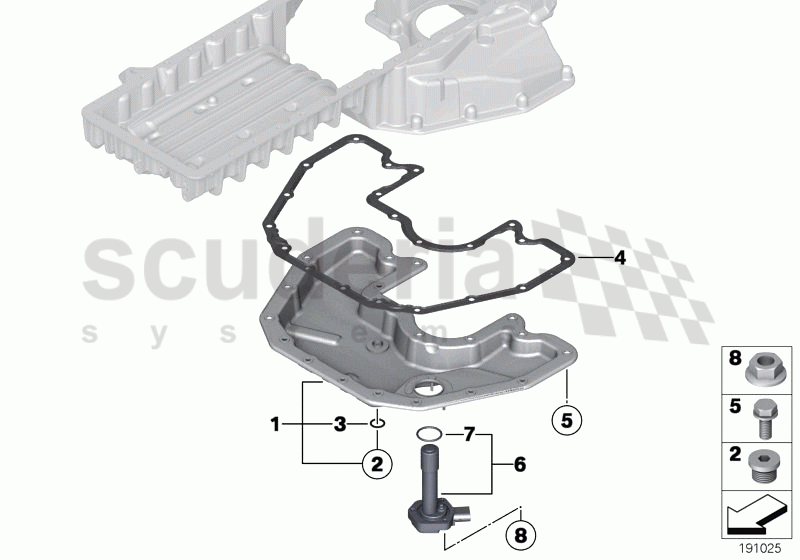 Oil pan bottom part, oil level indicator of Rolls Royce Rolls Royce Phantom Extended Wheelbase