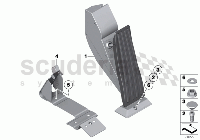 Acceleration/accelerator pedal module of Rolls Royce Rolls Royce Phantom Coupe