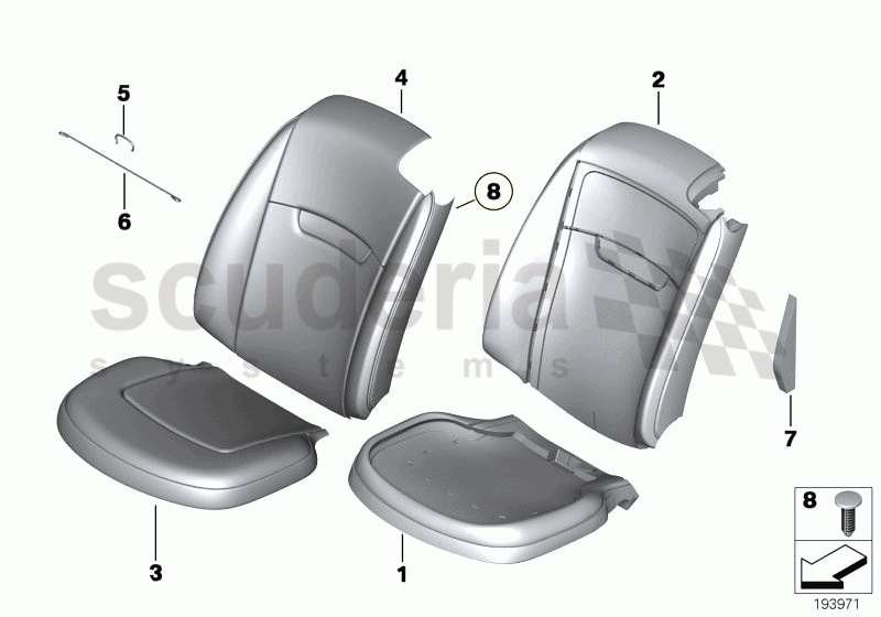 Front seat, cover / pad of Rolls Royce Rolls Royce Phantom Coupe